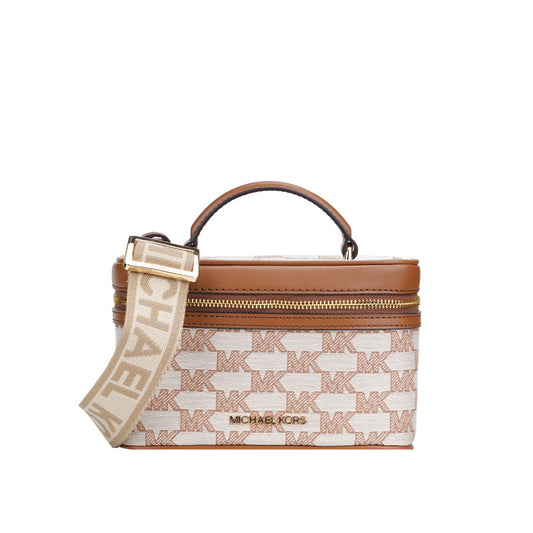 Michael Kors JET SET ITEM帆布配皮女士單肩手提斜挎盒子包 35S2GTTC6J LUGG MULTI