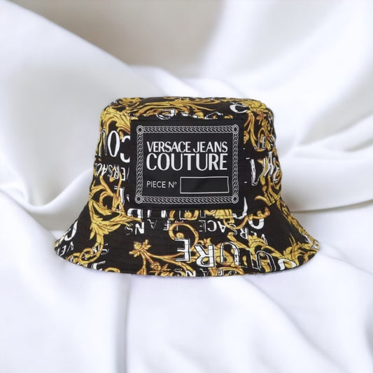 Versace Jeans Couture Logo Deze canvas Bucket Hat  74GAZK06 ZG162 G89